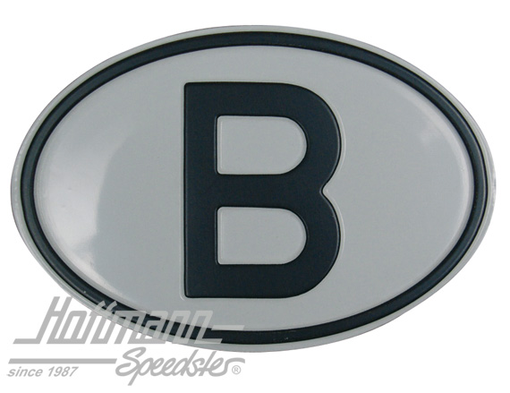 Plaque de nationalité "B", alu |  | 020-2397