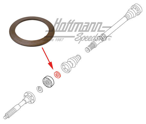 Ressort à disque, arbre de cardan/joint homocinétique | 113 501 327 | 010-2588-30