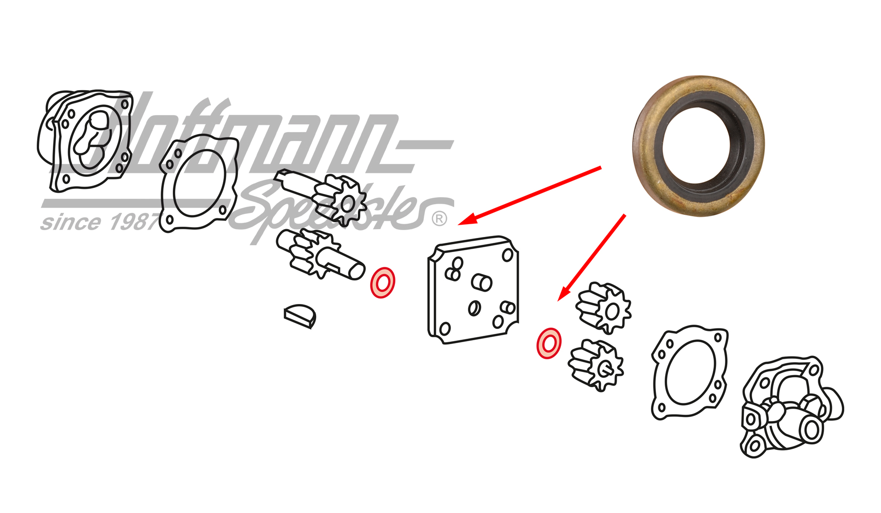 Joint annulaire, pompe à huile, boîte automatique | 113 115 219 | 020-0467-06