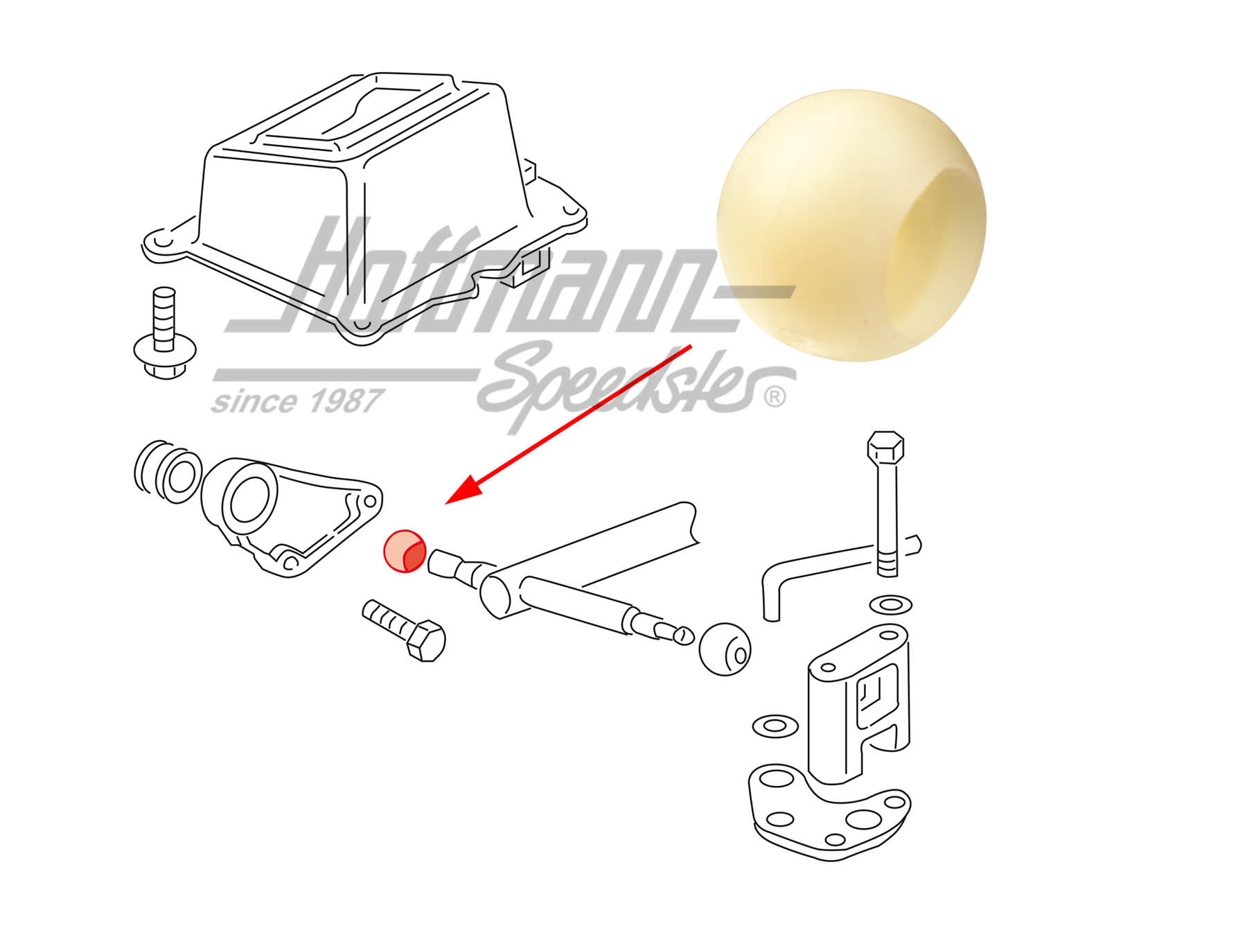 Boule de support, support de palier
, avant, 19mm | 7D0 711 131 | 407-2010-38