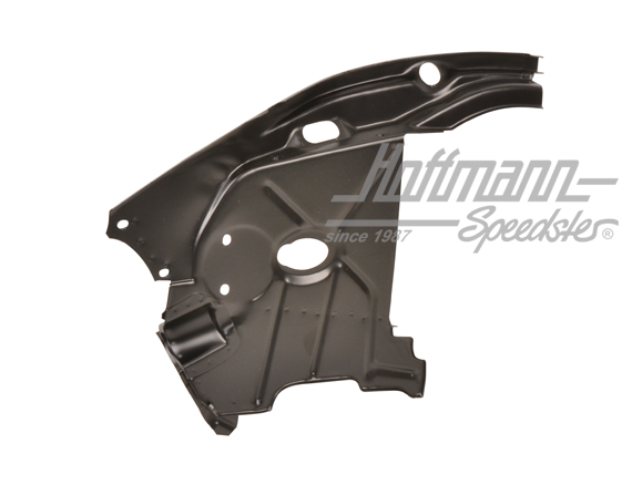 Tôle du moteur, 964, avant, noire, gauche | 964 106 283 08 | 530-4020-01