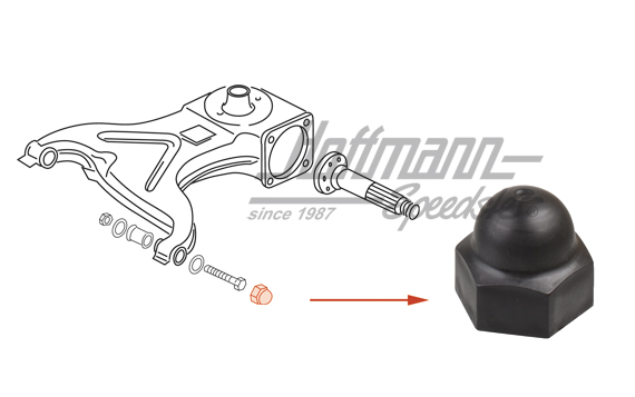 Capuchon, vis, bras de suspension                                                                   