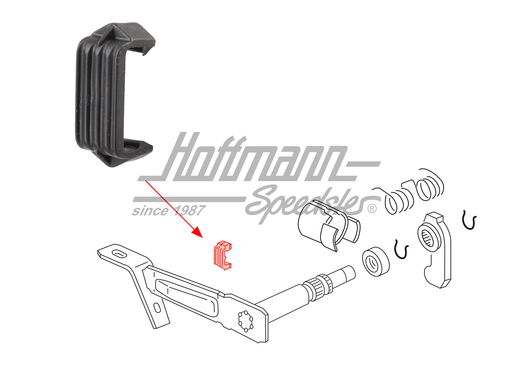 Tampon de butée, fourchette d'embrayage, 5-vitesses | 020 141 726 | 110-4622-24