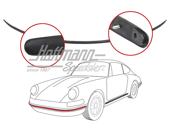 Bande en caoutchouc, pare-chocs avant, large                                                        