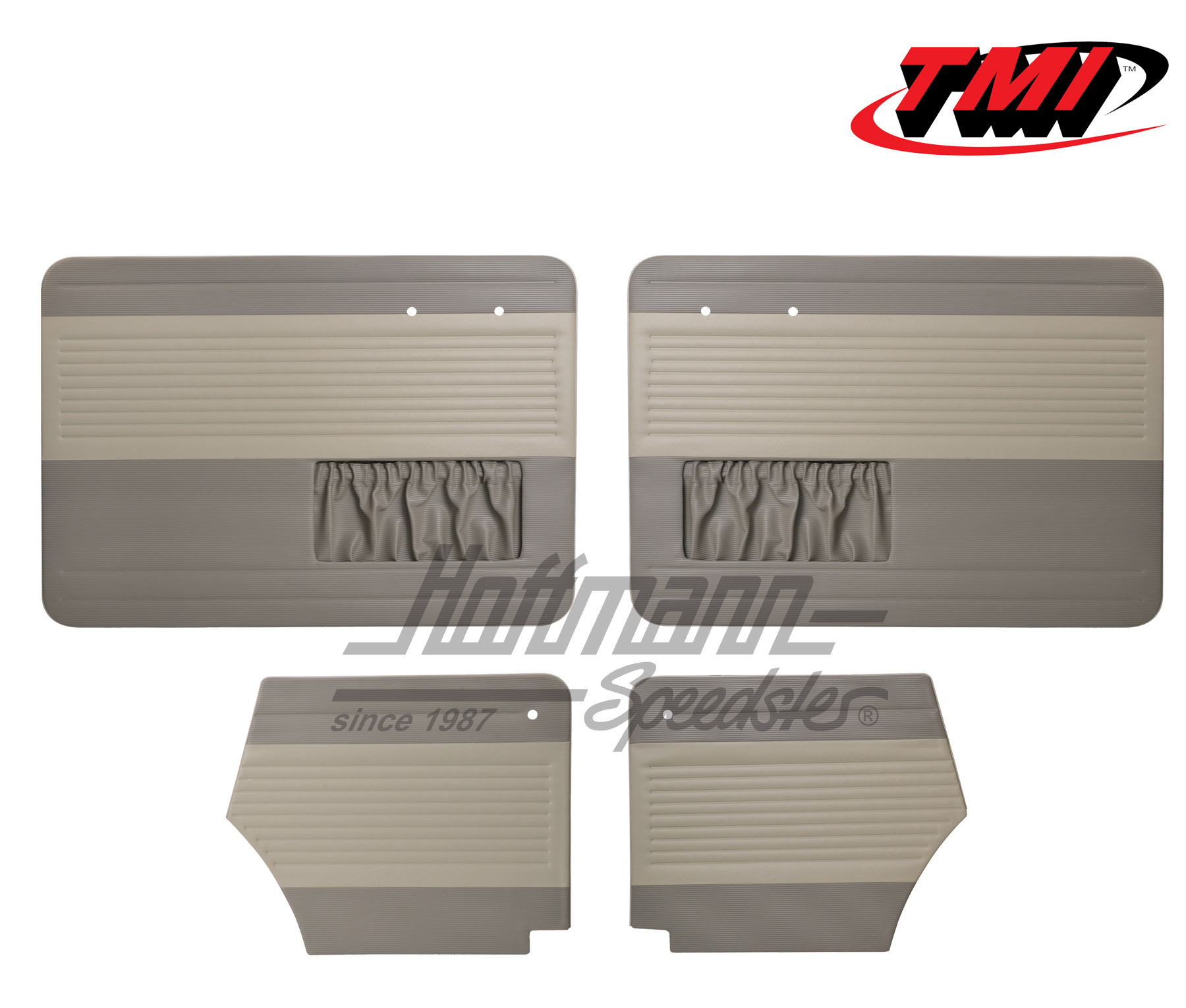 Panneaux de portes, Cox Cabriolet, 55-64, blanc cassé/gris | 19-1327-16-15 | 055-7554-03