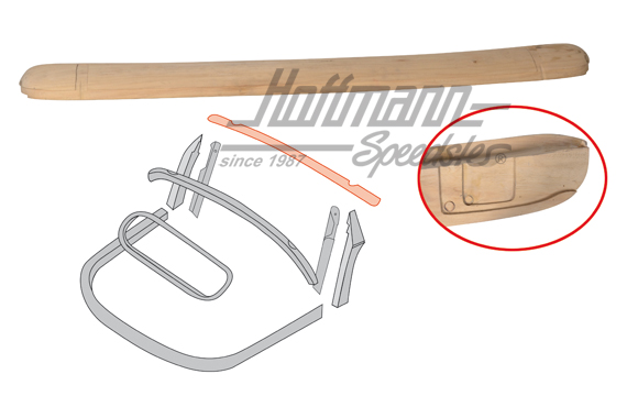 Arceau sur pare-brise (bois massif), -7.57 | 151 871 189 A | 020-4599