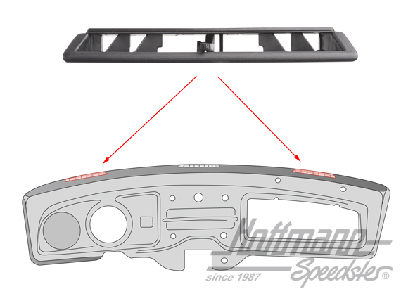 Buse d'air, gauche / droite, 8.70- | 113 819 635 A | 020-1866