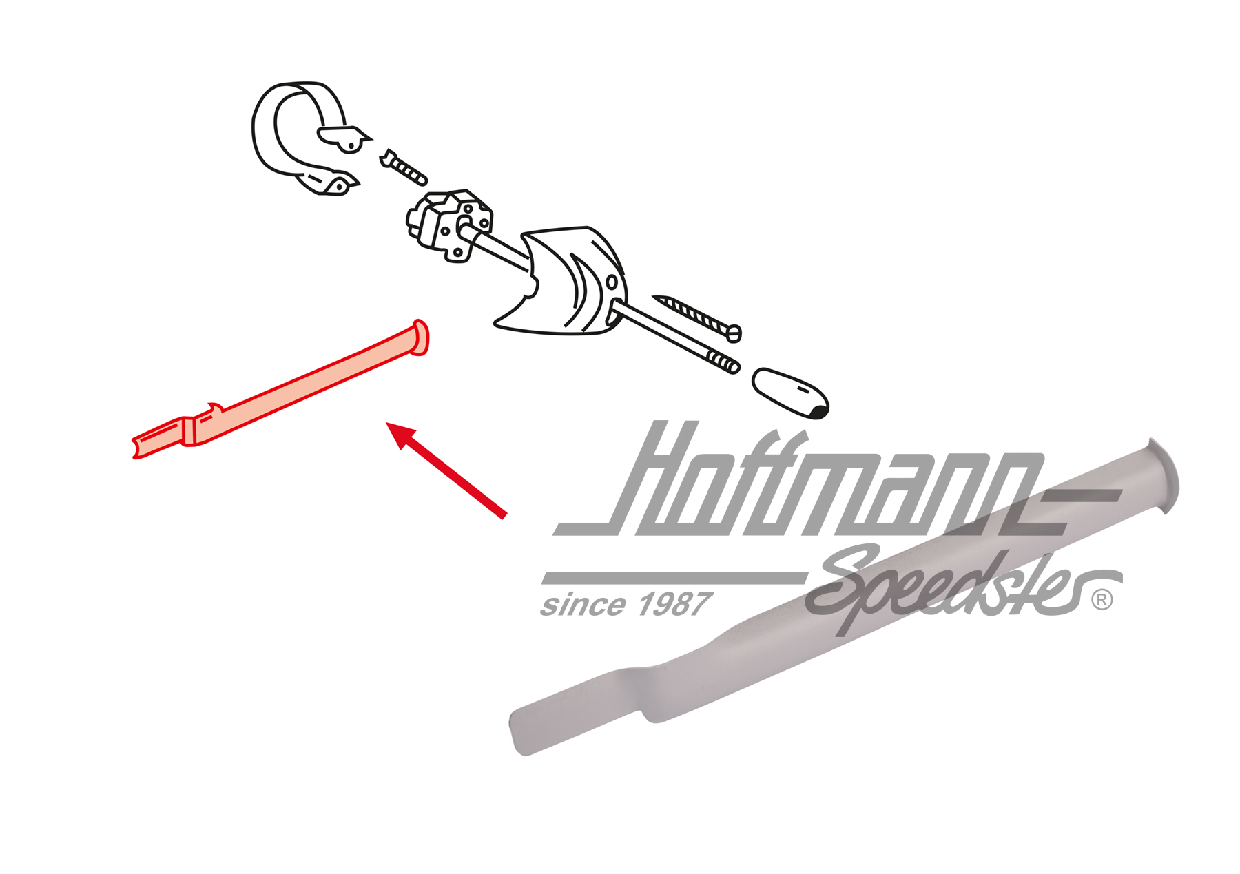 Cache, tube fourreau
, cable clignotant | 111 953 549 B | 020-2431-80