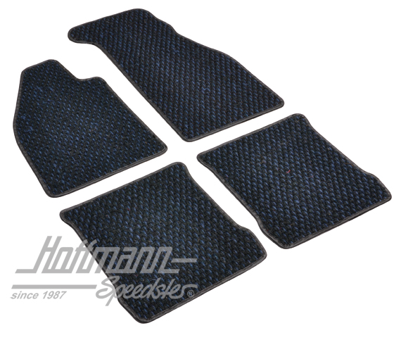 Tapis de sol, en coco, 8.72-, bleus/noirs | ZVW 2DBL | 020-5381-55
