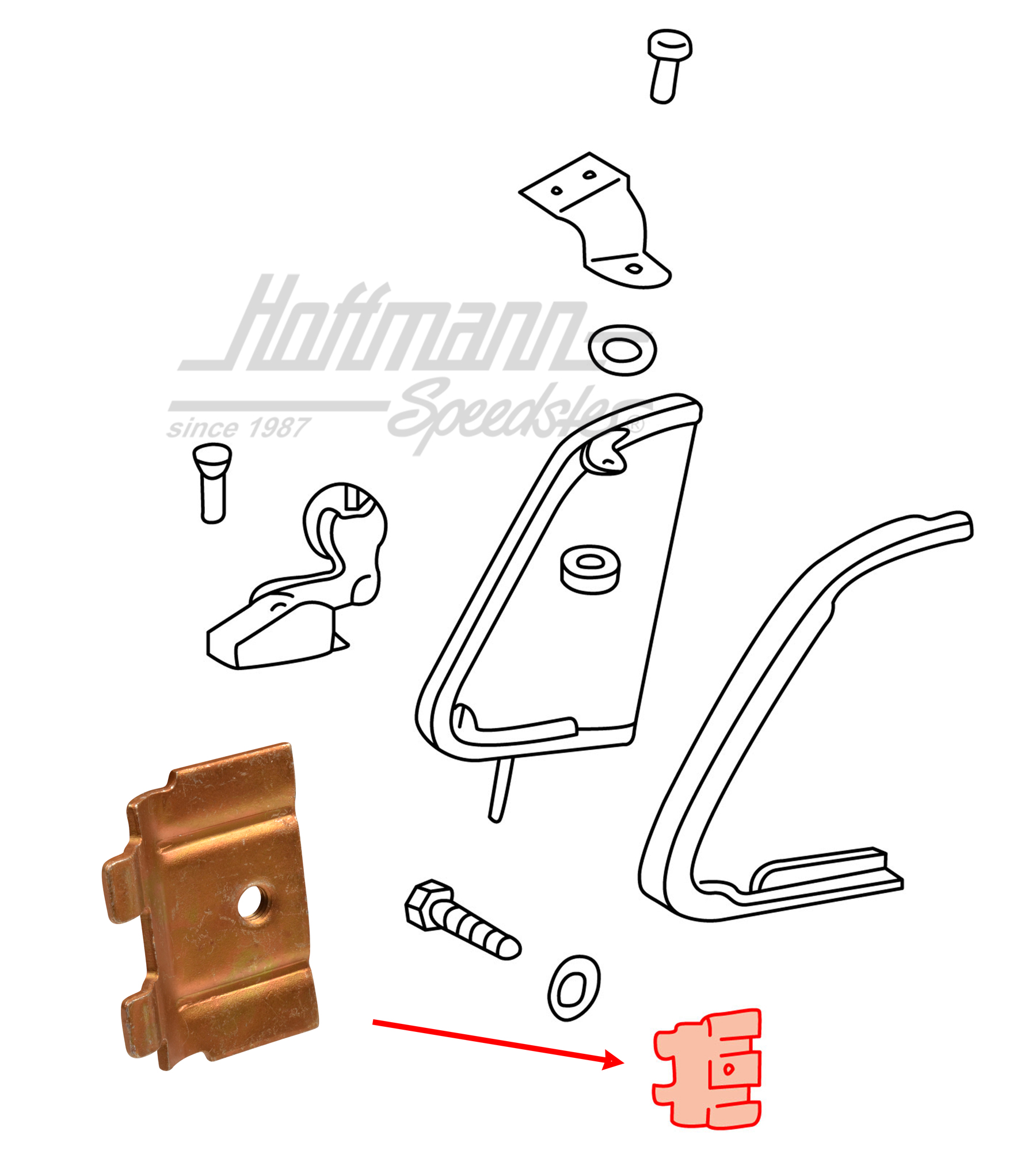 Frein de déflecteur, 8.64-                                                                          