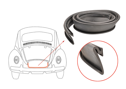Joint de compartiment moteur, arrière, jupe arrière, 1302/1303 | 133 813 705 | 020-5107-10