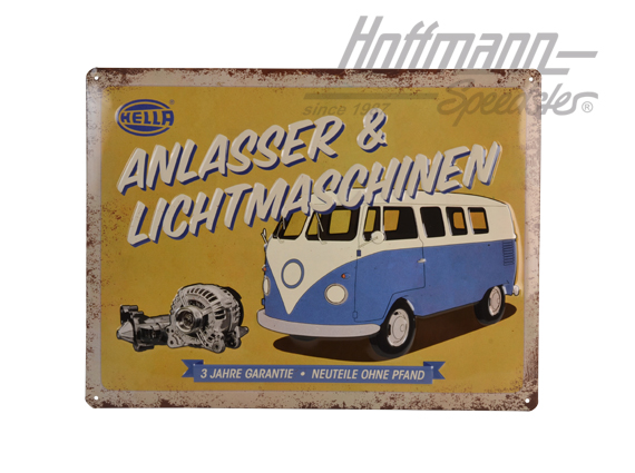 Plaque en tôle, Hella Bus |  | 021-0176-08