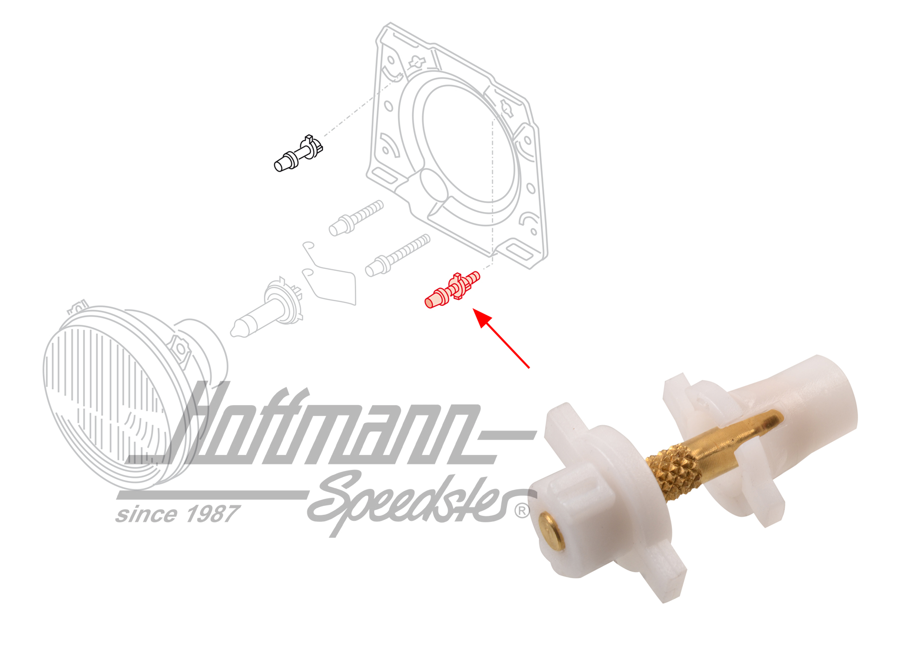 Vis d'articulation, phare, fixée | 191 941 133 | 209-3700-14