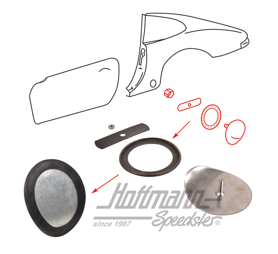 Couvercle, barre de torsion, 911, 65-89                                                             