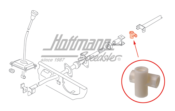 Joint de cardan, arbre de commande de vitesses, milieu/arrière | 251 711 551 | 315-1505