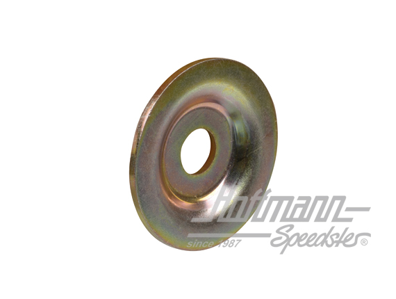 Rondelle plate, support en caoutchouc, essieu arrière                                               
