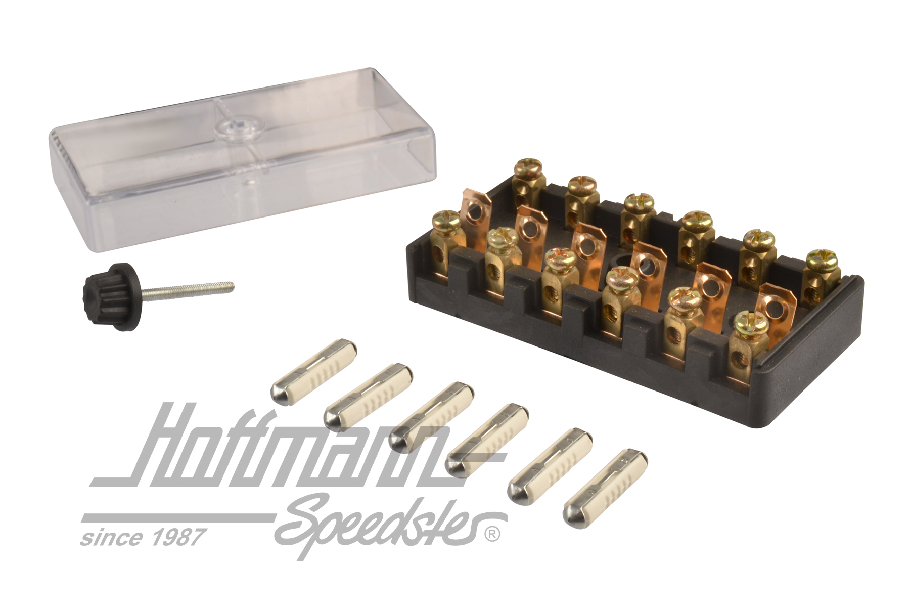 Boîte à fusibles avec couvercle, sextuple (transparent) | 111 937 031 X | 020-1246-26