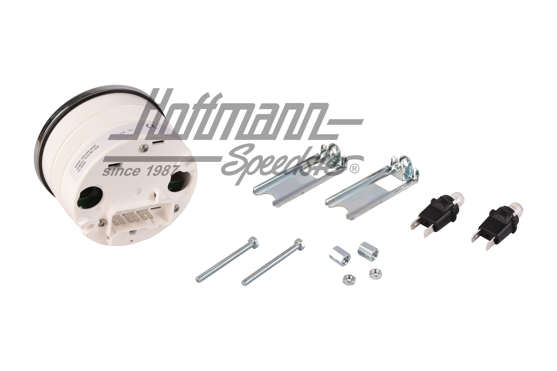 Compte-tours "COCKPIT INTERNATIONAL", 80 mm, chromé                                                 