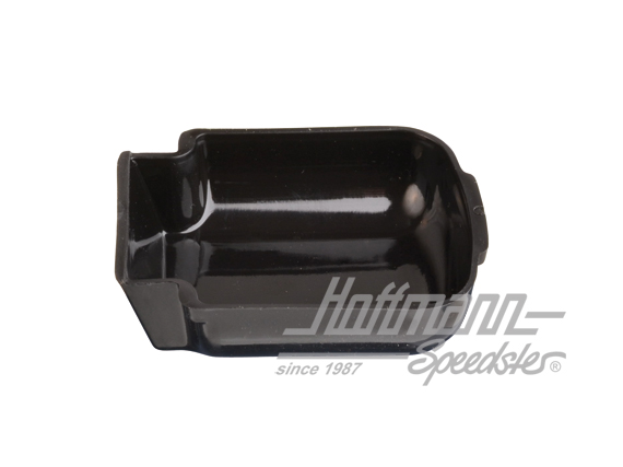 Coquille de poignée de porte intérieur, noire, 8.68-7.74 | 411 837 095 | 098-0340