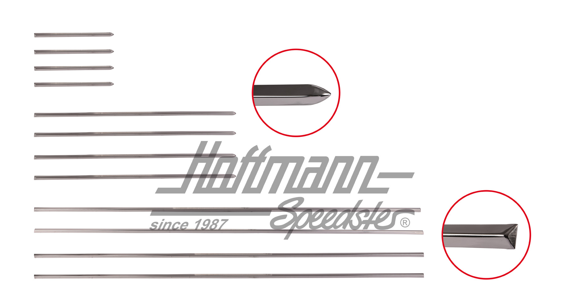 Jeu de baguettes, Karmann Ghia, 8.65-7.74 | 143 898 111 GHI | 060-6050