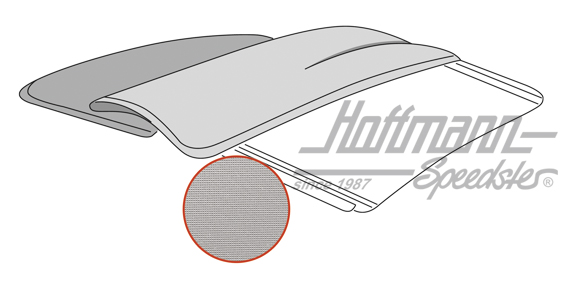 Housse de toit pliant, 55-56, PVC, blanche | --- --- --- | 055-7183-15