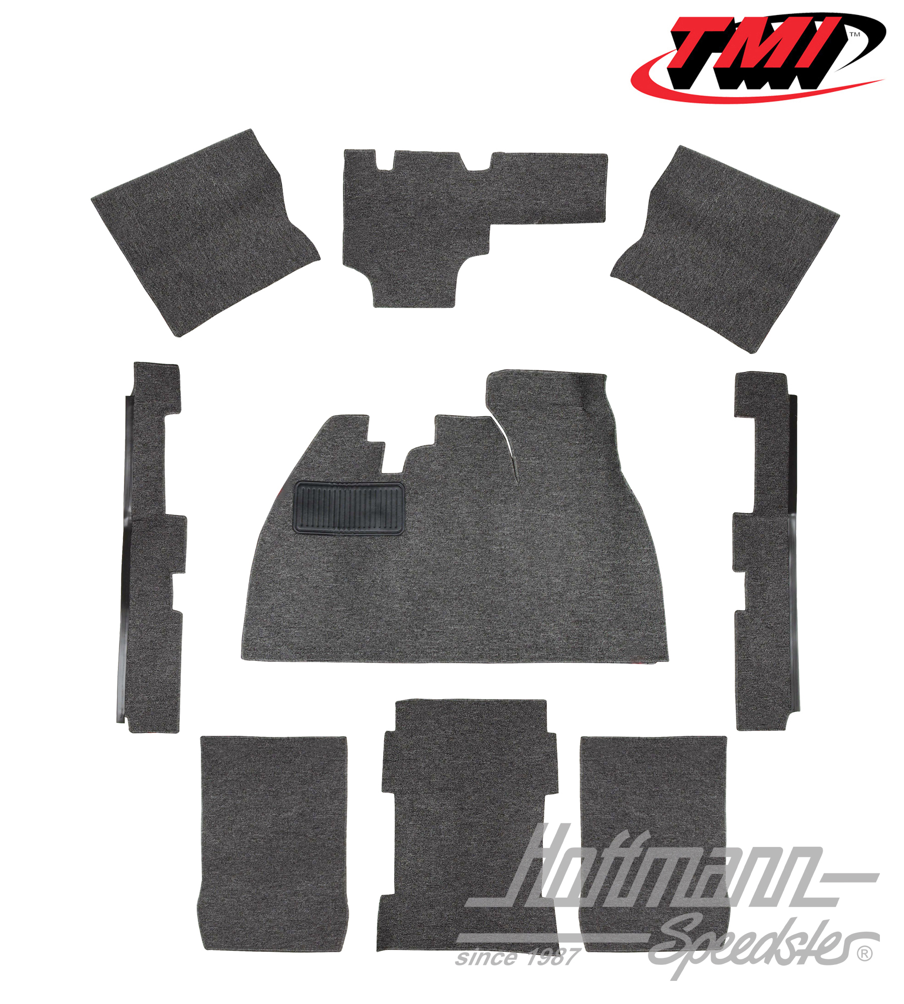 Kit moquettes, Berline, gris, 8.72- | 34-F1110-407 | 020-5328