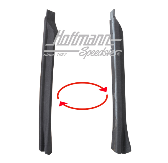 Joint, cadre de toit, intérieur, Cabriolet, 83-85, gauche                                           