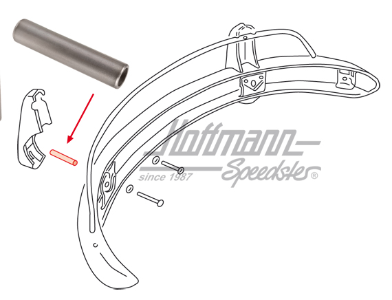 Douilles entretoise, butoir de pare-chocs,
 avant                                                  