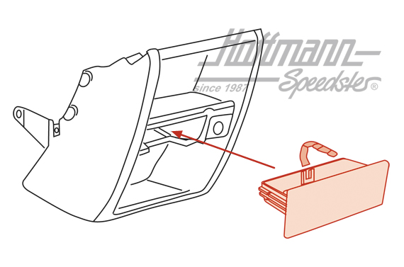 Cendrier, dépôt, au milieu, Golf 2                                                                  