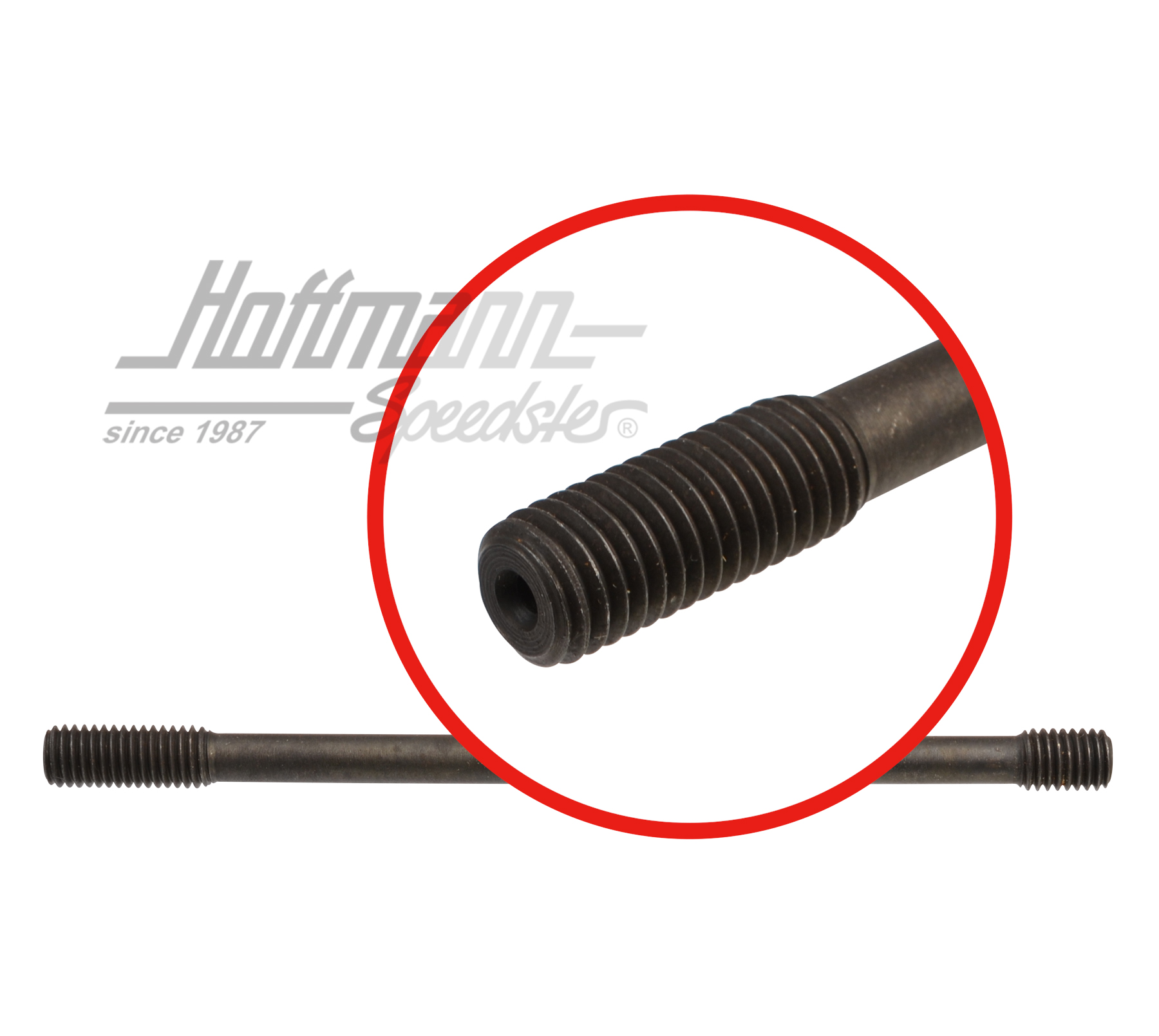 Goujon fileté, culasse, Porsche 356/912                                                             