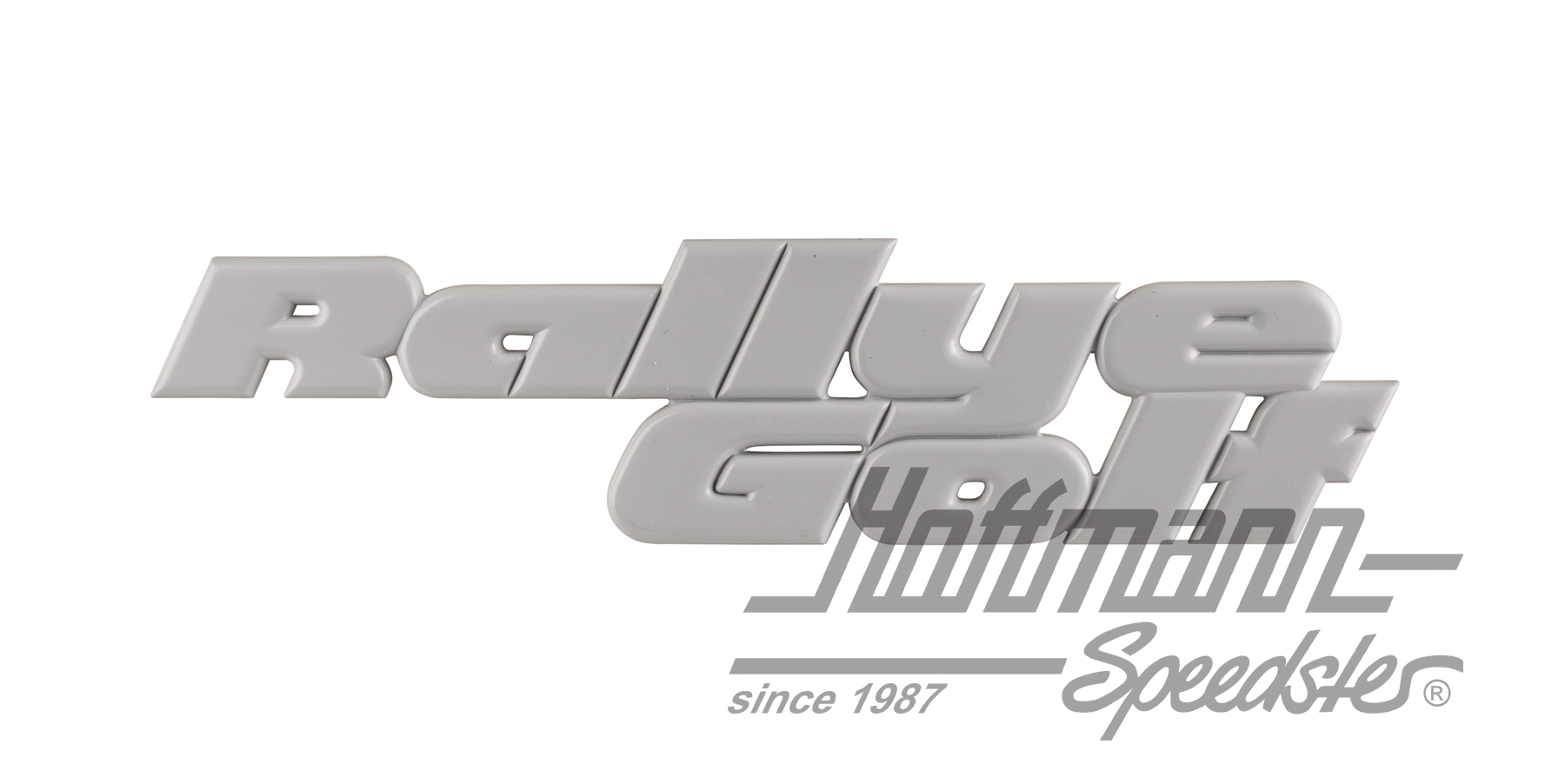 Sigle, Rallye Golf, arrière | 191 853 675 C GRU | 208-6520-20