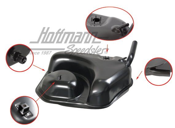 Réservoir d'essence, 85L, Porsche 911, 74-89 | 930 201 010 02 | 530-2202