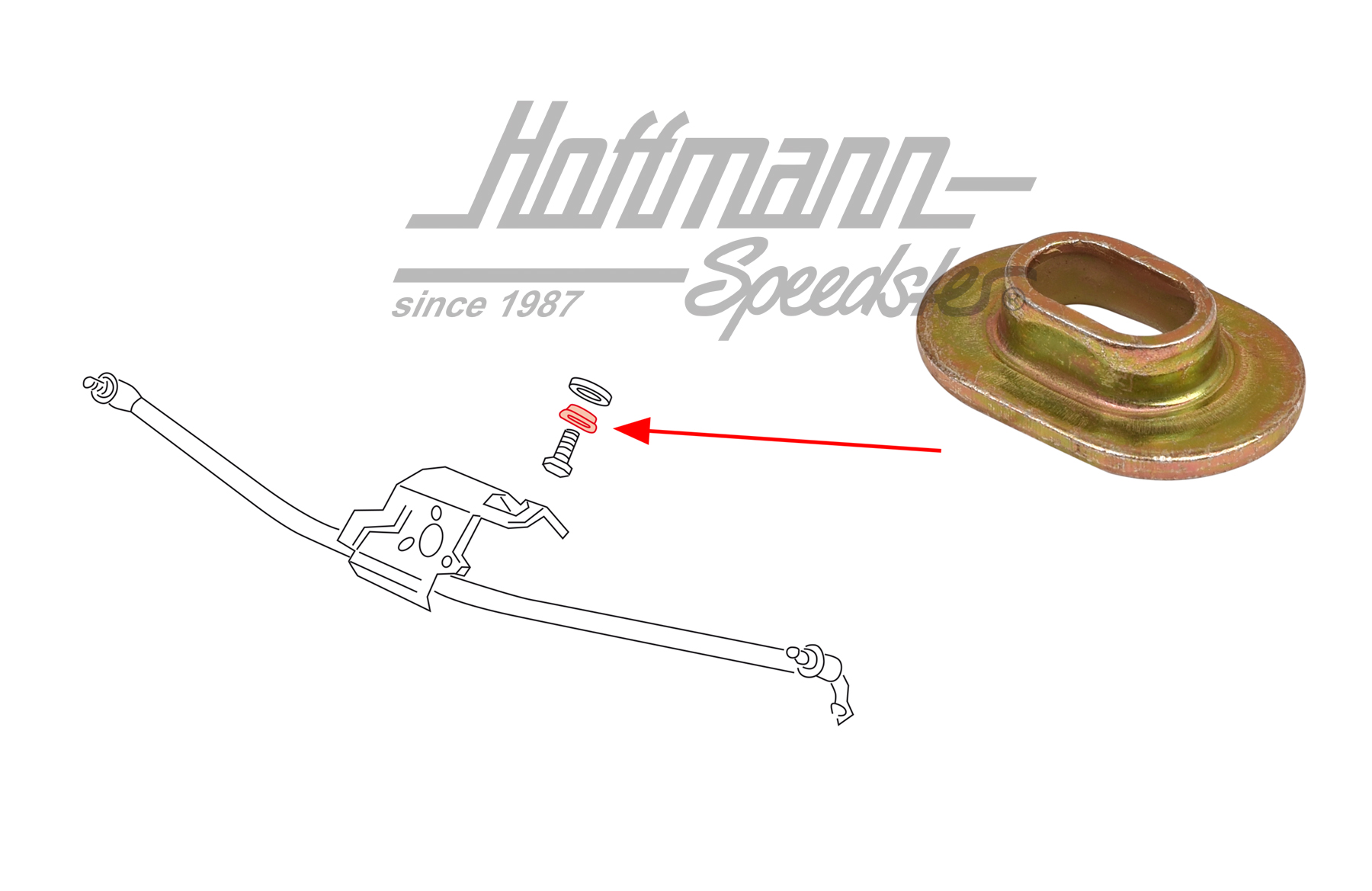 Douille, tringlerie d'essuie-glace, Bus T4 | 701 955 123 | 409-5012