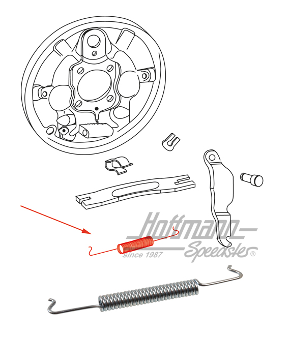 Ressort, épais, train arrière | 113 609 605 A | 020-4074