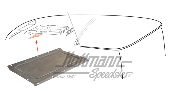 Couvercle, flux d'air, 55-67 | 211 817 753 | 095-0122-10