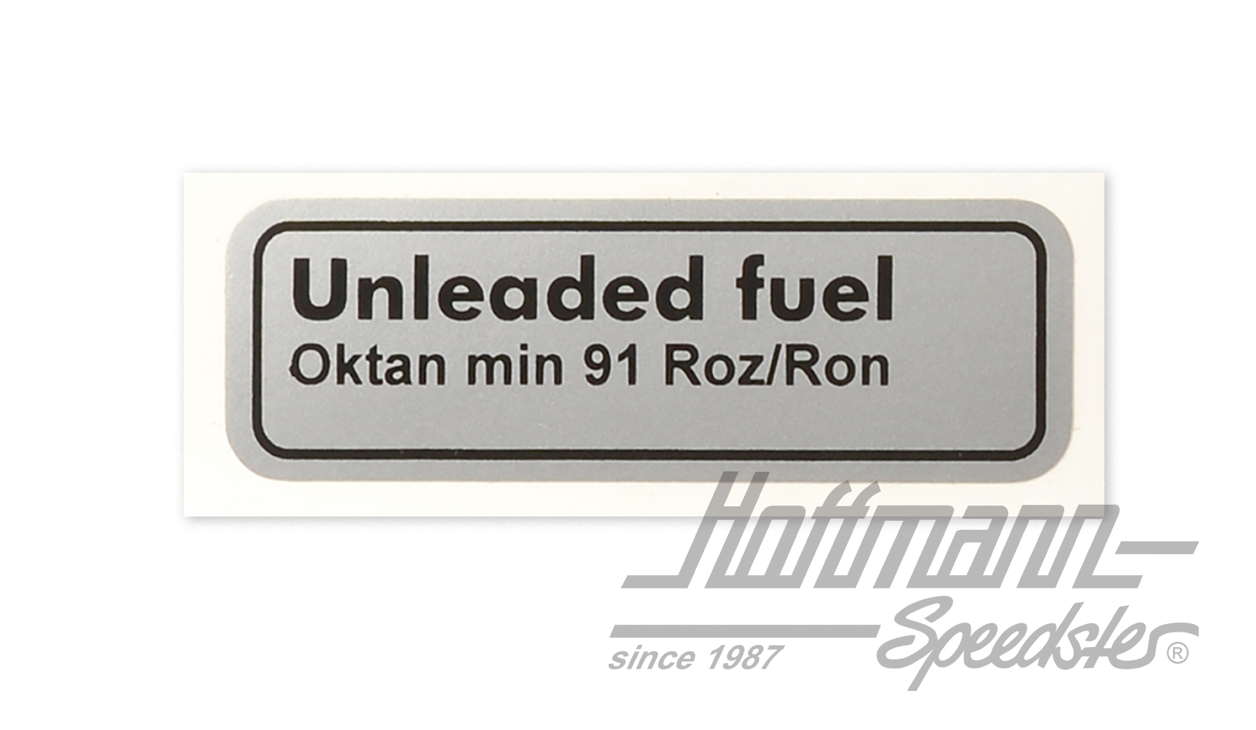 Autocollant "Unleaded fuel Oktan min 91" | 034 010 017 B | 021-0199-81