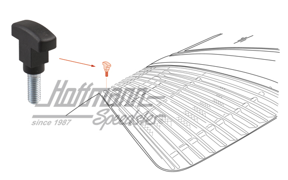 Vis marteau, grille d'aération, 74-89                                                               