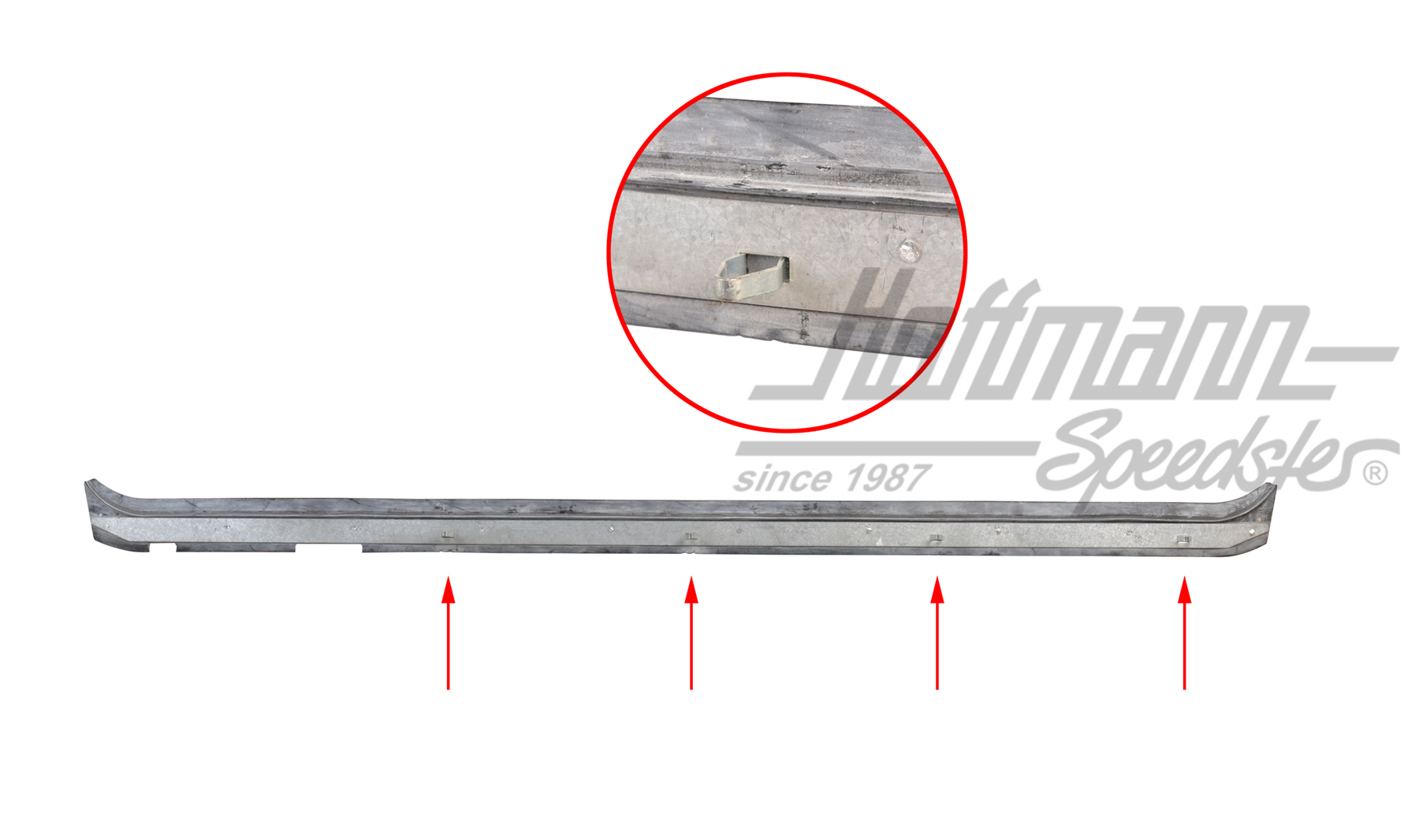 Lèche-vitre, extérieure, 8.64-, longue, gauche | 113 853 321 DD | 020-5241-11