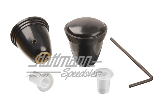 Bouton, radio, noir, paire | 113 941 544 BK | 020-2000-16