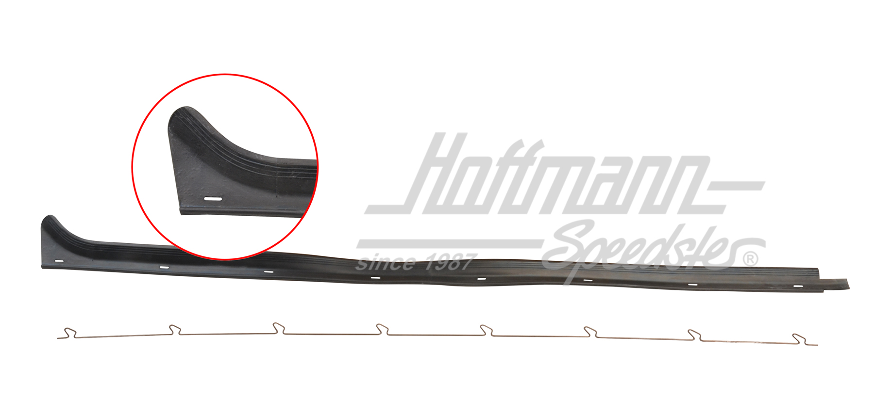 Lèche vitre intérieur, Bus T2, 08.67-, droite | 211 837 476 | 090-6154