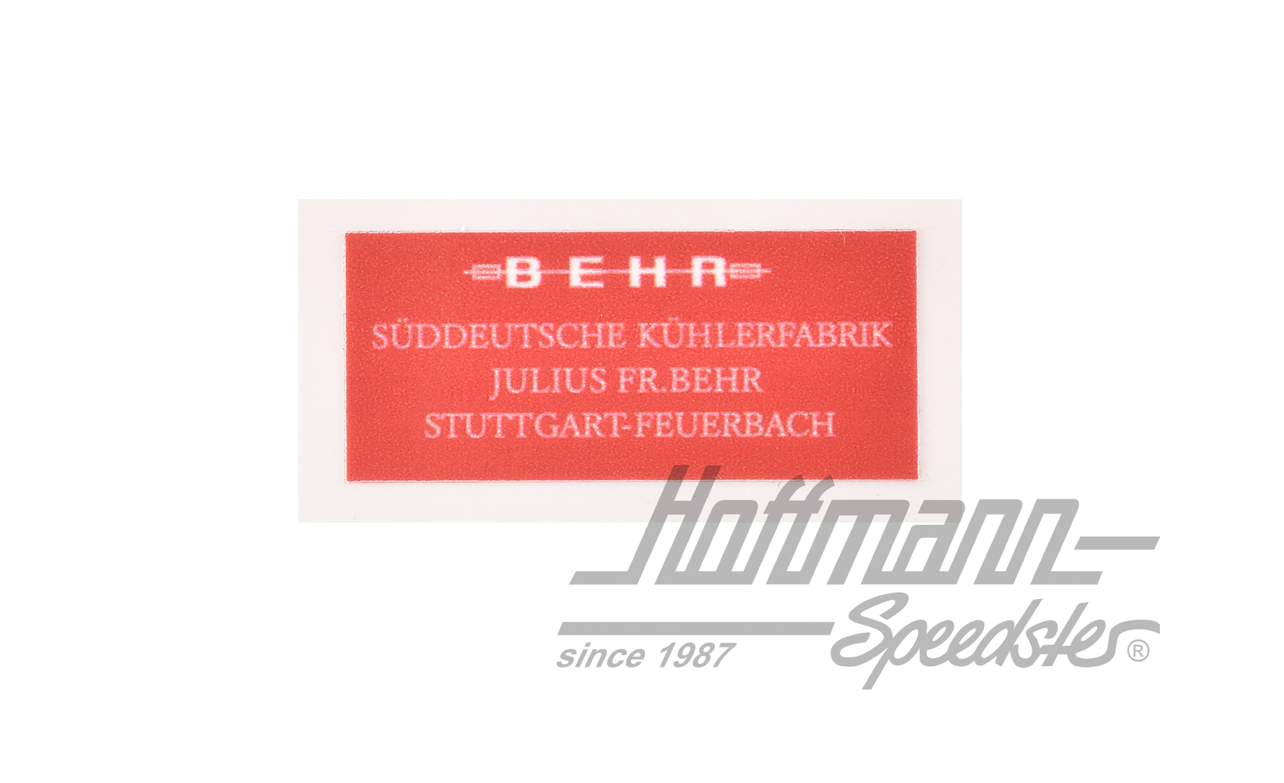 Autocollant, Behr, conduit d'air                                                                    