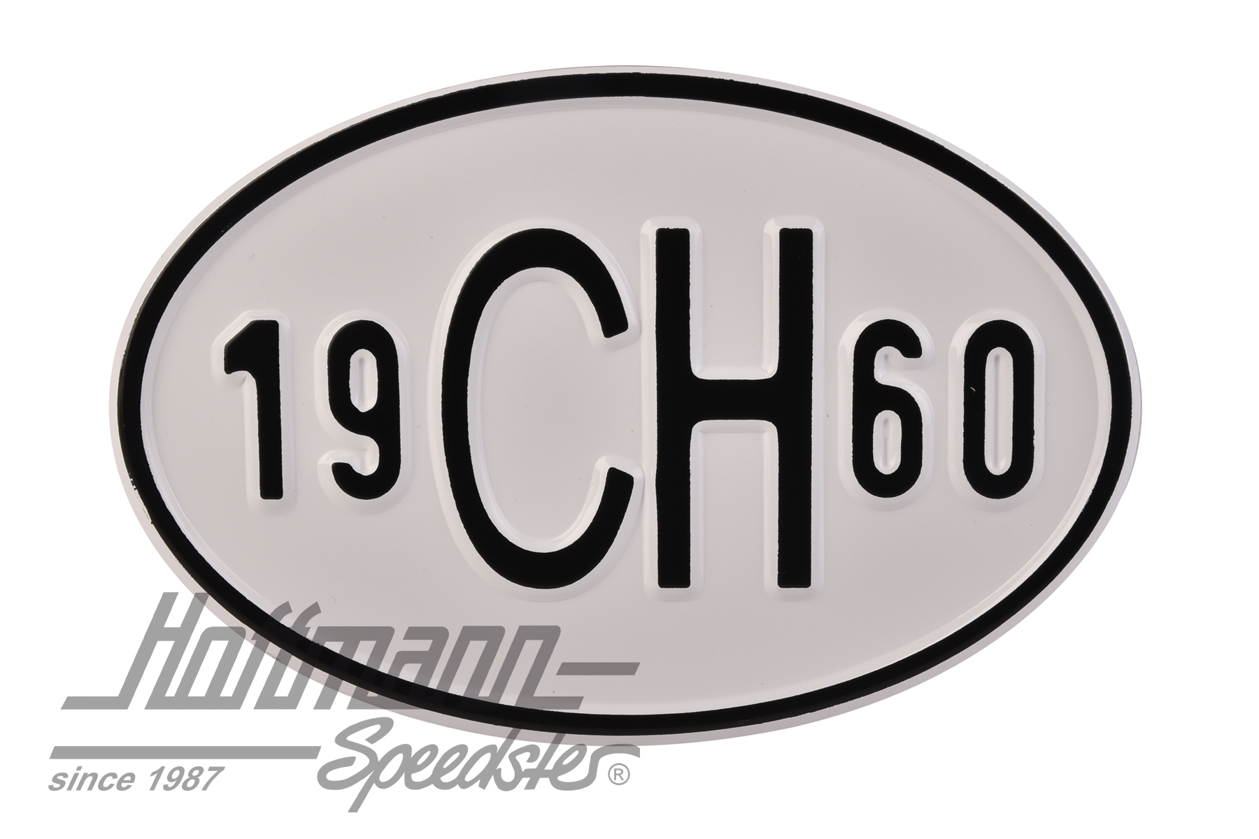 Plaque de nationalité "CH", alu, avec année "1960" |  | 020-2401-60