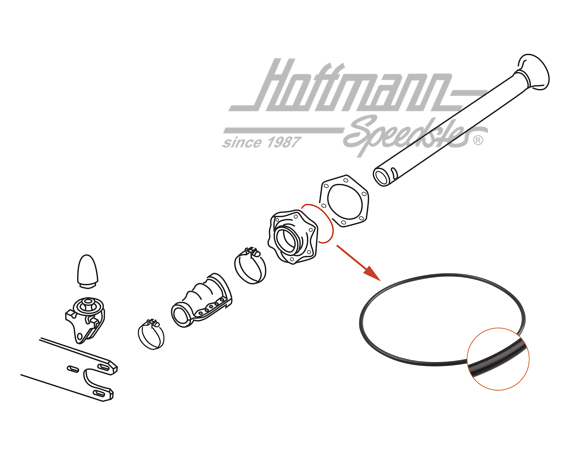 Joint annulaire, petit chapeau de palier, boîte de vitesse, 65- | 111 501 139 | 020-4542-20
