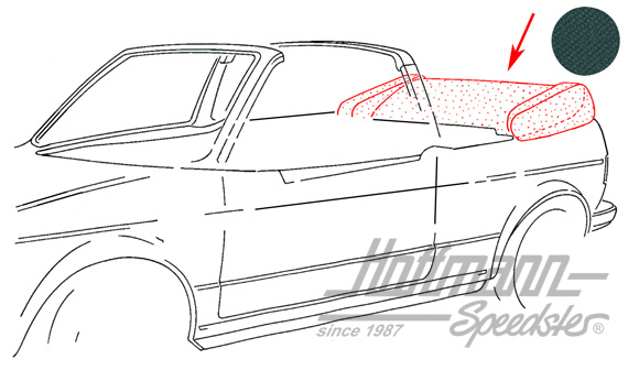 Housse de capote, 8.81-7.93, Sonnenland, noire/verte |  | 180-4928-80