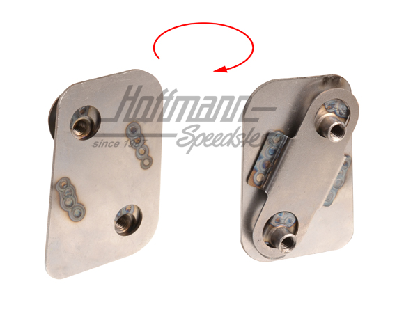 Plaque taraudée, montant à serrure, droite | 591048-8 | 590-0056-12