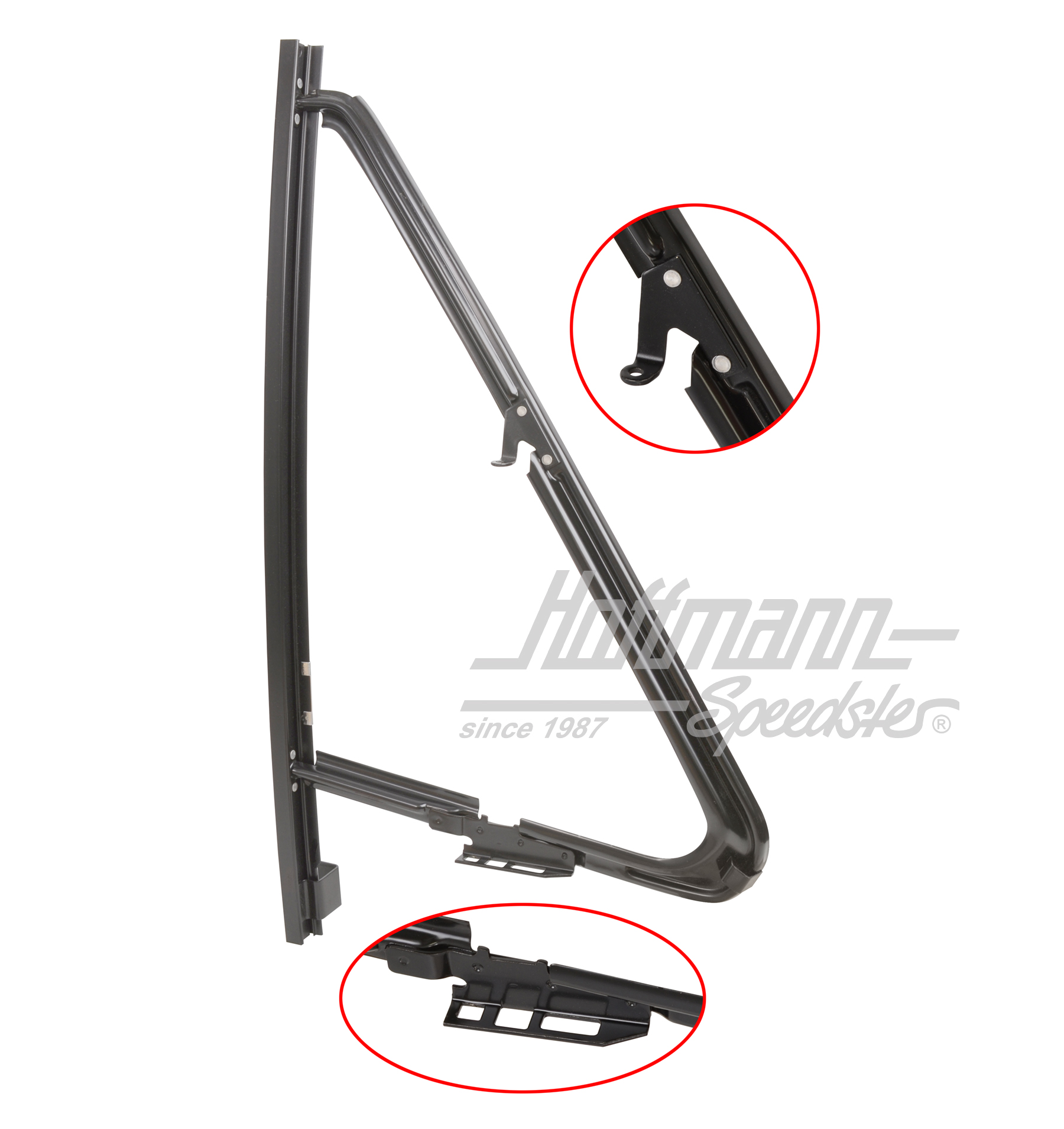 Cadre de déflecteur, Golf 1, .82-, droite | 171 837 606 B | 180-1273-32