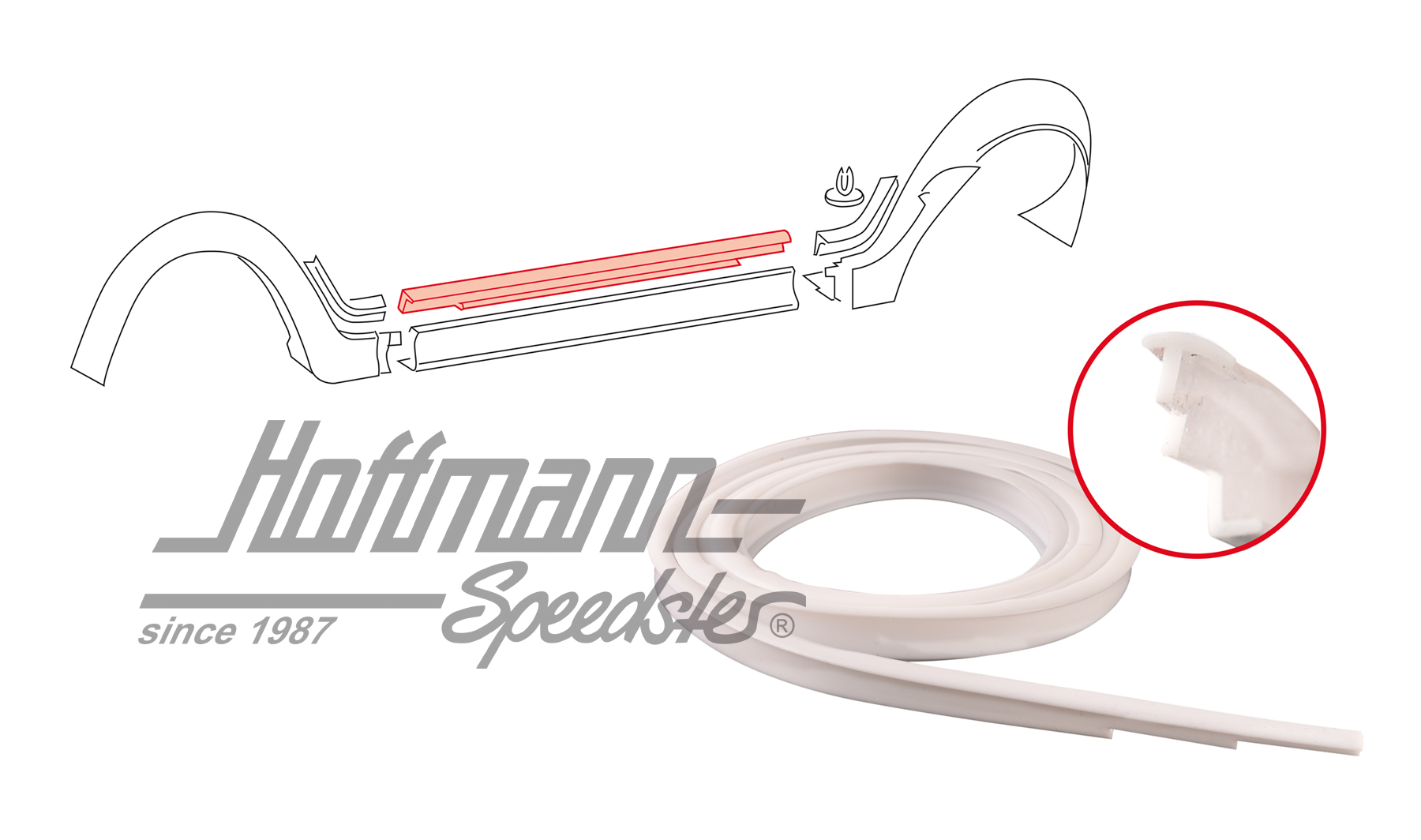 Bourrelet, élargissement des bas de marche, 90E | 155 821 521 90E | 180-7283