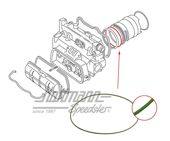 Joint, chemise de cylindre, en haut, WBX | 025 101 177 | 307-0005