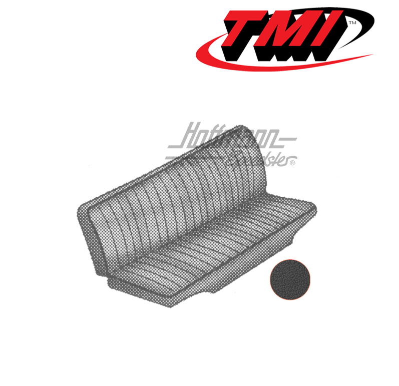 Housses de sièges, banquette AR, 73-79, noires/lisses | 43-2124-11 | 098-0675-11