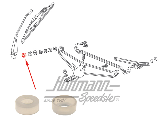 Cache, axe d'essuie-glace, -.69 (nouvelle forme) | 113 955 275 B | 020-5184-04